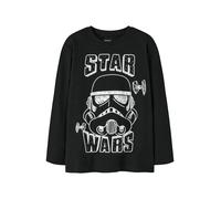 NAME IT T-Shirt 'NKMVolt Starwars' noir / blanc, Taille 146-152