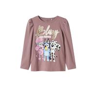 NAME IT T-Shirt 'NMFAria Bluey' bleu marine / or / mauve / rose, Taille 116
