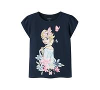 NAME IT T-Shirt 'NMFMeri Frozen' bleu marine / bleu clair / jaune / rose, Taille 92