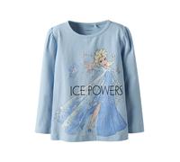NAME IT T-Shirt 'NMFOSMA FROZEN' bleu clair / poudre / noir / blanc, Taille 122-128