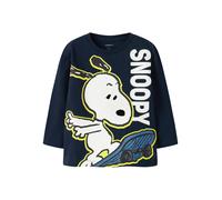 NAME IT T-Shirt 'NMMDENIS SNOOPY' bleu marine / bleu foncé / jaune / blanc, Taille 92