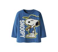 NAME IT T-Shirt 'NMMDENIS SNOOPY' saphir / caramel / jaune / blanc, Taille 104