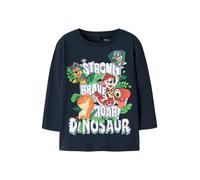 NAME IT T-Shirt 'NMMJik Paw' bleu marine / vert clair / homard / blanc, Taille 104