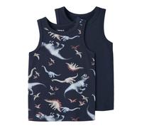 Name It T-shirt Sans Manches Navy Dino 2 Unités