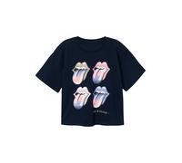 NAME IT T-Shirt 'The Rolling Stone' bleu foncé / violet clair / rose clair / blanc, Taille 116