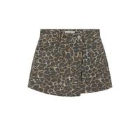 NAME IT Twill Nkfleo Skort 4002-Td T Jupe-Short en sergé, Affogat, 128 Fille