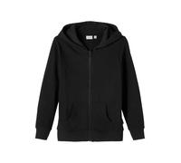 NAME IT Garçon Nkmnesweat Card Hood Bru Noos Veste Sweat, Noir, 146-152 EU