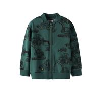 NAME IT Veste de survêtement 'NMMStorm' émeraude / noir, Taille 80