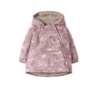 NAME IT Veste fonctionnelle 'NBFSNOW05' vert pastel / rose / rose foncé / blanc, Taille 68