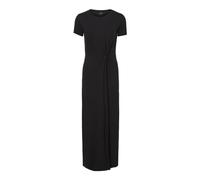 Name IT Vmava Lulu SS Ancle Dress GA Petite Robe pour Femme, Noir, L Petite