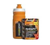 NAMEDSPORT> HydraFit> + Sportbottle, Mélange de Magnésium, Potassium et Vitamines, Idéal pour la Préparation de Boissons Isotoniques, Utile pour Réintégrer les Liquides dans le Sport, Brand Of Italy