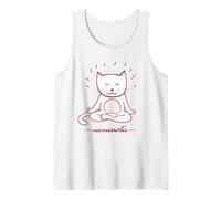 Nameowste Chat Zen Méditation pour Les Amoureux des Chats Mignon Cool Drôle Débardeur