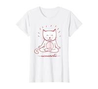 Nameowste Chat Zen Méditation pour Les Amoureux des Chats Mignon Cool Drôle T-Shirt