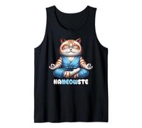 Nameowste Pose de méditation Zen pour Les Amoureux des Chats Mignon et drôle Débardeur
