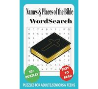 Names & Places of The Bible word search: Word Searches with Easy to Read Print about Names & Places of The Bible, Old and New Testament | 6 x 9 ... … Gift for Vacations, Holidays, Free Time