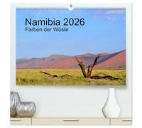 Namibia 2026 Farben der Wüste (hochwertiger Premium Wandkalender 2026 DIN A2 quer), Kunstdruck in Hochglanz: Wunderbare Farben und bizarre Formen in Namibia
