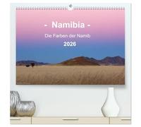 Namibia - Die Farben der Namib (hochwertiger Premium Wandkalender 2026 DIN A2 quer), Kunstdruck in Hochglanz: Landschaftskalender mit Fotos aus dem Süden von Namibia