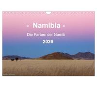 Namibia - Die Farben der Namib (Wandkalender 2026 DIN A4 quer), CALVENDO Monatskalender: Landschaftskalender mit Fotos aus dem Süden von Namibia