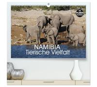 Namibia - Tierische Vielfalt (Planer) (hochwertiger Premium Wandkalender 2026 DIN A2 quer), Kunstdruck in Hochglanz: Planer mit der Vielfalt der ... ganz kleinen bis zu den ganz großen Tieren.
