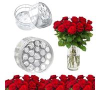 NAMIC 2 Pièces Transparent Support de Tige Spirale Ikebana, Anneau Porte Tige de Fleur, Ikebana Porte-Tiges en Spirale pour Fleurs DIY, pour Fleur Florale Jardins Salons Salons Thé Bureaux