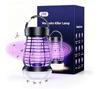 NAMIS Destructeur d'insectes électrique 2 en 1, lampe LED UV, piège à mouches électrique pour extérieur et intérieur, lutte efficace contre les moustiques pour la maison, le jardin, le camping