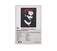 NAMNNE Affiches et impressions 60 * 80cm Senza Cornice Playboi Carti Whole Lotta Red Rapper Poster Teens Wall Art Kitchen Decor