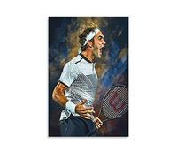 NAMNNE Toile Tableau 50 * 70cm Senza Cornice Federer Tennis Poster e foto stampa casa moderna