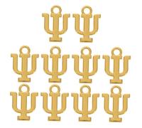 NAMOARLY 10 Pièces Lettres Grecques Pendentif Breloques Pour La Fabrication De Bijoux Breloques Lettre Alphabet Lettre Breloques Pour Colliers Bracelets Perles De Lettre En Métal