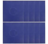 NAMOARLY 10 Pochettes Extérieures Protection Optimale pour Disques Vinyle Faciles à Utiliser en Papier Kraft Bleu Pack de 10 Pièces pour Rangement de Vinyles