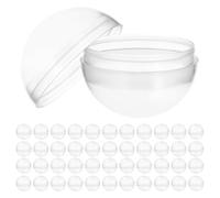 NAMOARLY 100 Pièces Capsules Transparentes Rondes en Plastique Réutilisables pour Distributeur Automatique de Chewing-gums, Faciles à Utiliser, pour Créations DIY et Présentations