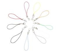 NAMOARLY 100 pièces Lanières de Poignet Multicolores pour Téléphone Portable avec DIY pour Bijoux Porte-clés et Pendentifs Accessoires Anti-perte Polyvalents