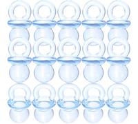 NAMOARLY 100 pièces Mini Pacifiers DIY Transparent Acrylic Shower Decorations Party Favors For Toys And Accessories