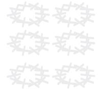 NAMOARLY 1000 Pièces Croisillons pour Joints de Carrelage 2mm en Plastique Blanc, Système de Nivellement pour Carreaux de Céramique, Installation Facile et Positionnement Précis