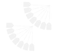 NAMOARLY 1000pièces Étiquettes de Prix Papier Blanc Lot de Étiquettes Marquage avec Ficelle pour Bijoux Vêtements Stationner avec Surface Écriture Lisse pour Marquage Manuel et Gestion