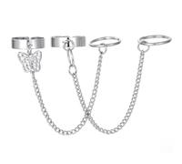 NAMOARLY 2 Pcs Esthétique des Bijoux Bagues de Doigt Punk Goths Ajustables en Alliage pour Homme et Femme pour Christmas et Graduation