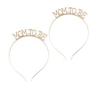 NAMOARLY 2 Pièces Bandeau Cheveux pour Future Maman en Alliage Léger et Élégant, Accessoire Or pour Mariage et Fête, Serrage-tête Non Décolorant pour Adultes