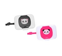 NAMOARLY 2 pièces Boîte Lingette Portable pour Distributeur Humide Compact et Léger Étui Réutilisable pour Lingettes Rangement Pratique pour Sorties et Voyage