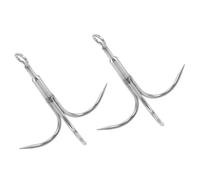 NAMOARLY 2 Pièces Grappin Peche en Acier Inoxydable à 4 Griffes pour Kayak | Ancre Nautique Acier Inoxydable, Ancre pour Bateau, Crochet Grappin, Usage Pêche et Survie, Argenté