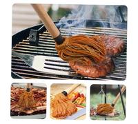 NAMOARLY 2 pièces Pinceaux BBQ Coton Lot Manche Bois pour Badigeonner Huile et Sauce Accessoires Grill Extérieur pour Barbecue Brosses à Badigeonner Multifonctions pour Marinades et