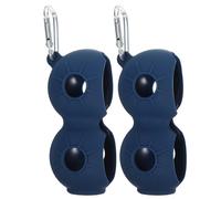 NAMOARLY 2 Pièces Porte-balles Doubles de Golf en Silicone Bleu Mousqueton | Rangement Pratique, Non Adhérent et Résistant aux Chutes, Se Fixe au Paquet Pantalon, Accessoire de Golf