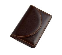 NAMOARLY 2 pièces Porte Cartes de Visite PU Simple et Portable Lot de Noir et Marron Support Rigide pour Bureau et Rangement Professionnel
