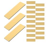NAMOARLY 20 Pièces Badges et Harmoniser L'apparence du Groupe Or avec Épingle en Plastique D'identification Design Minimaliste Facile à Identifier pour Bureau et Conférence