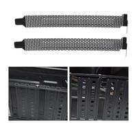 NAMOARLY 20 pièces Lot Cache Ventilation Pci Métal Noir Filtre Anti-poussière Maillé pour Refroidissement PC Plaque de Protection Aération Boîtier Compatible Matx et Atx