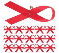 NAMOARLY 200pièces Épingles Ruban Rouge Sensibilisation Sida et Cancer Sein Broches Ruban Rouge pour Femmes Symboles de Fierté et Soutien aux Campagnes Solidaires