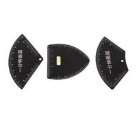 NAMOARLY 3 Pièces Pochoir à Sourcils Réutilisable, Carte de Sourcil, Plastique Noir, Mesures Précises, Formes V, Éventail et Demi-éventail, pour Débutants et Femmes, Voyage
