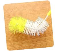 NAMOARLY 3pièces Brosse de Nettoyage pour Bouteille Nylon Longue et Flexible avec Manche Acier Inoxydable pour Laver Biberons Tasses et Bouteilles Larges Couleur Aléatoire