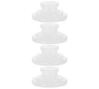 NAMOARLY 4 Pièces Bouchon Anti-déversement en Silicone pour Bouteille D’Eau, Bouchons de Bouteille D’Eau, Couvercle Anti-Fuite, Blanc, Remplacement, Joint D’étanchéité Sécurisé