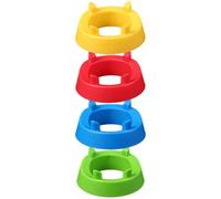 NAMOARLY 4 Pièces Présentoir à Ballons Socle pour Ballons de Jeu en PP, Base à Quatre Angles, Stable et Sûre, pour Rugby et Autres Ballons de Jeu, Support D’Affichage