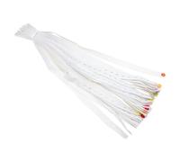 NAMOARLY 40 Pièces Boucles de Ceinture pour Couches Bébé en Tissu Blanc, Ajustables Boutons, Fixation Auxiliaire Confortable pour Langes de Poupon Plusieurs styles
