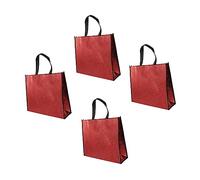 NAMOARLY 4pièces Sacs Cadeaux Vrac Réutilisables Sacs De Courses Portables sans Couture Poignées Incluses Capacité